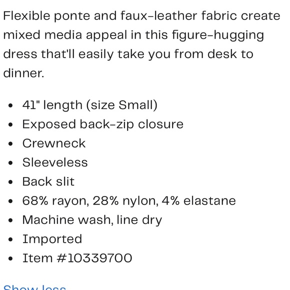 NWT SPANX Luxe Black Combo Dress - Picture 2 of 15